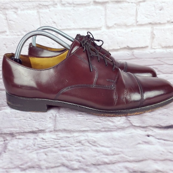 Cole Haan Caldwell burgundy shoes cap toe oxfords men\'s size 10 main image 5